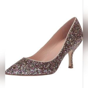 Kate Spade Sonia Multi Glitter Point-Toe Pumps Size 8.5